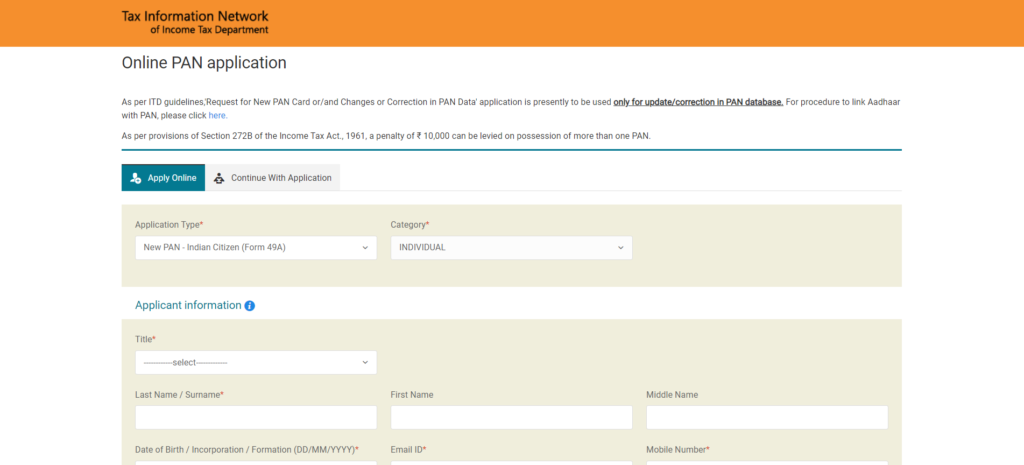 How to Apply for a PAN Card Online in India